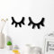 1 Paar Augen Wimpern Holz Kinderzimmer Wanddekoration Wimpern Hintergrund Wandaufkleber Wandtattoo Wimpern Holz FüR Kinder Schlafzimmer Wandkunst Dekoration Umweltfreundliche, Weihnachtsdekoration