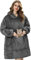 Elidepe Hoodie Decke, Geschenke, Damen für Weihnachten, Super Weicher Bequemer Flanell Oversize für Frauen, Männer, Erwachsene,Teenager
