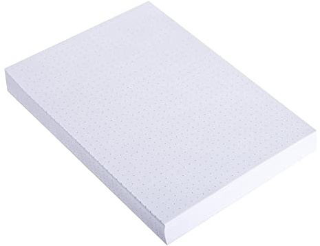Exacompta 10703E 100er Pack Karteikarten gepunkted 125 x 200 mm ideal für die Schule, zum Lernen von Vokabeln Flashcards Memo Lernkarten Lernkartei weiß