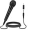 Liudan Microphone Professional Cable Dynamic Karaoke Microphone for Singing, Metal Handheld Mic Compatible with Karaoke Machine,Speaker,Amp,Mixer Handheld Microphone (Color : Black)
