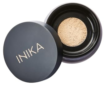INIKA Organic Mineral Powder Foundation with SPF 25 - Vegan Makeup, Natural Looking, Buildable Coverage, Flawless Radiance & Glow, Blemish Coverage, Cruelty Free, Sustainable Packaging, Nurture, 8g