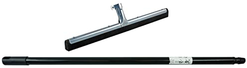 Novatool Wasserschieber Bodenabzieher 60cm mit Teleskop I Duschabzieher Abzieher Dusche Boden Abzieher Fenster Profi I Wasser Abzieher Schieber für Boden Wasserabzieher Terasse Boden mit Stiel