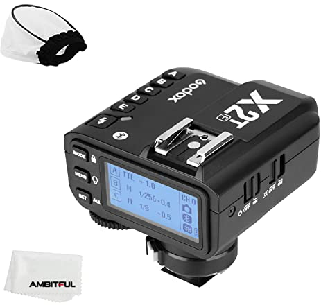 Godox X2T-F TTL 2.4G Wireless Flash Trigger for Fuji, Bluetooth Connection, 1/8000s HSS, TCM Function, 5 Separate Group Buttons, 3 Function Button for Quick Setting for Fuji Camera