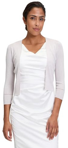 Vera Mont Damen Strickbolero ohne Verschluss Silver/Nature,M