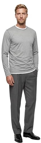 OLYMP Herren T-Shirt Langarm Casual.Wirk,Single Jersey,Regular fit
