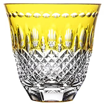Ajka Majesty Gobelet en cristal avec boîtier en plomb Jaune doré 300 ml