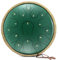 Steel Tongue Drum, Lidguni 15 Note 14 Inch Tongue Drum Instrument, Hand Pan Drums with Music Book, Steel Handpan Drum Mallets and Carry Bag, C-Dur, Handpan Drum for Adults (Green)