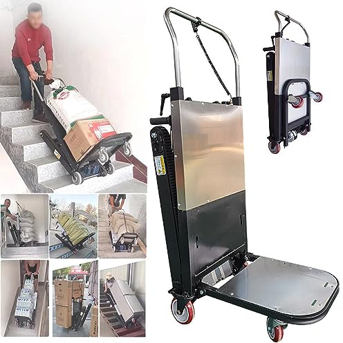 BrightFootBook 1000W Elektrische Sackkarre | Tragfähigkeit 500 kg | 48 V/36 Ah | Ausziehbarer Griff | Stahlrahmen | Batteriebetriebener Handkarren-Treppenkletterer