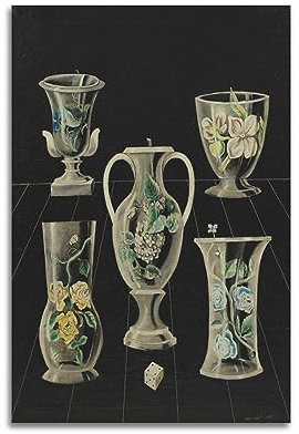 DryNda Max Ernst Poster Vasen Bild Druck Leinwand Wandfarbe Kunst Dekor Moderne Heimkunstwerke Geschenkidee 30 x 45 cm
