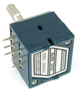 Potentiometer, 100 K Log, ALPS Audio-Verstärker, Lautstärkeregler, Topf, Stereo, W Lautstärke