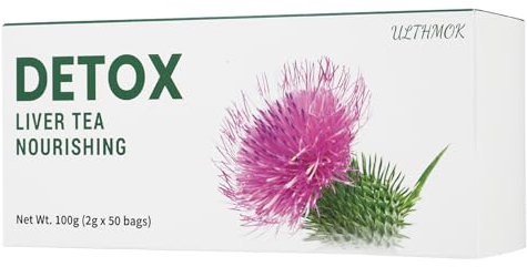 DETOX-TEE, té protector del hígado, té desintoxicante, 50 bolsitas de té, té de hierbas chino “té benef