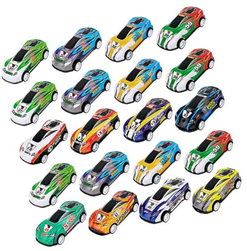 TOYANDONA 25pezzi Auto Giocattolo Miniature Auto Ritorno Resistente agli Urti Giocattoli di Cartone per Feste di Compleanno e Regali