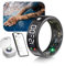 IUHFSIFS 2025 Smart Ring mit LED Screen【5.3+EDR Technologie - 0,1%± Fehler】【5ATM Wasserdicht 】 Smartring für Männer und Frauen zur Überwachung von Schlaf, Herzfrequenz, Blutsauerstoff