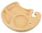 VICASKY Piatto A Scomparti Snack Piatto In Legno Diviso Piatto Per Snack Utensili In Legno Piatti Per Vassoio Da Portata Carino Piatto In Gel Di Silice Cachi Riutilizzabile Riutilizzabile