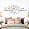 Grandora Wandtattoo Spruch Sweet Dreams I dunkelgrau (BxH) 160 x 58 cm I Schlafzimmer süße Träume selbstklebend Sticker Aufkleber Wandaufkleber Wandsticker W718