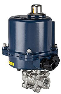 RIEGLER 103706-350.3810R 2-Wege-ES-Kugelhahn, elekt. Stellantrieb, 230 V AC, 50 Hz, Rp 1/2, 1Stk