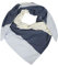 Cashmere Dreams Poncho für Damen, Dreieckstuch three lines blau, blau, 1040.0 One Size, gute Passform Einheitsgröße