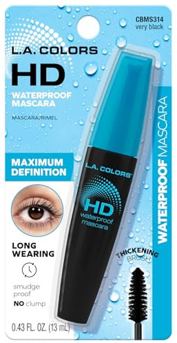 L.A. Colors. Mascara HD Waterproof Very Black - Eyelashes Mask Impermeabile