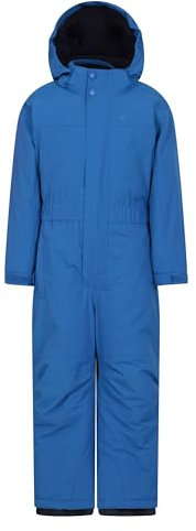 Mountain Warehouse Cloud Kinder Schneeanzug - Wasserdichter, einteiliger Winteroverall mit verschweißten Nähten & Fleece-Futter für Mädchen und Jungen Kobalt Kinder 98 DE (2-3 Jahre)