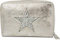 styleBREAKER Sac Portefeuille à étoile avec Aspect Paillette ou métallique, Fermeture éclair, Porte-Monnaie, Femme 02040076, Couleur:Gris Ancien/Argent