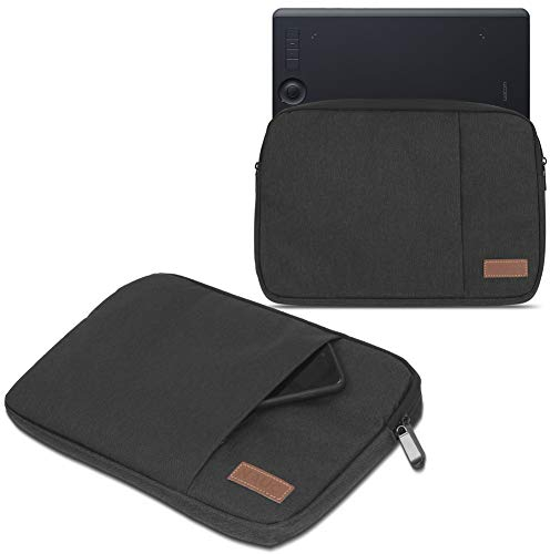 Grafiktablett Tasche kompatibel mit Wacom Intuos Pro S PTH-460 / M PTH-660 Hülle Schutzhülle Schwarz/Grau/Blau Case