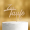 Cake Topper zur Taufe zweizeilig [langer Spieß] für die Tauftorte - Holz 4mm - Taufe Tortendeko Taufe Mädchen, Cake Topper Taufe, zur Taufe Tortendeko, Tortendeko Taufe Junge, Torten Topper Taufe