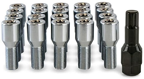 20 x Slim Fit Tuner Alloy Wheel Bolts for Vauxhall Vivaro Part No. 20BM14TK+SKEY255