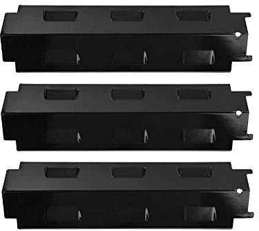 LOKHING 98531 (3-pack) Porcelain Steel Heat Shield, Heat Plate,Heat Tent, Burner Cover and Flavorizer Bar Replacement parts for Thermos, Master Forge, Savor Pro and Other Model Grills