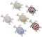 Unigift Broche tortue en cristal et strass - 6 couleurs - Pour fête, cadeau, bijoux, accessoires de sac à dos