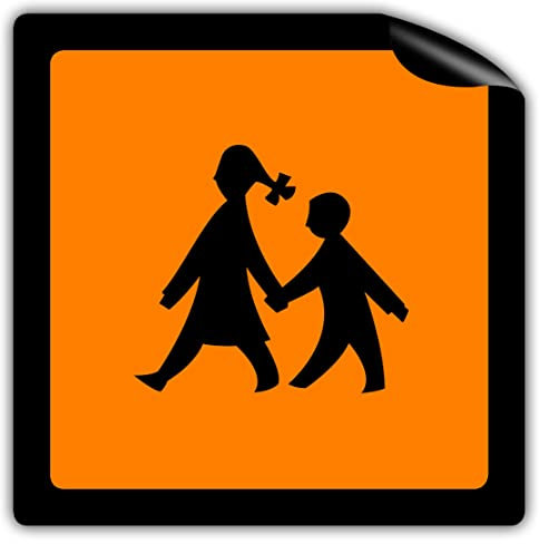 Schulbusschild Magnet Schulbus 40x40cm Warntafel Schülertransport Magnetschild Schild Auto Warnschild Schulbustafel von STROBO