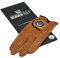 BEAVER GOLF Herren Golf Handschuh braun - Premium Cabretta-Leder - maximale Qualität - nachhaltig - Handarbeit (S, Links (Rechtshänder))
