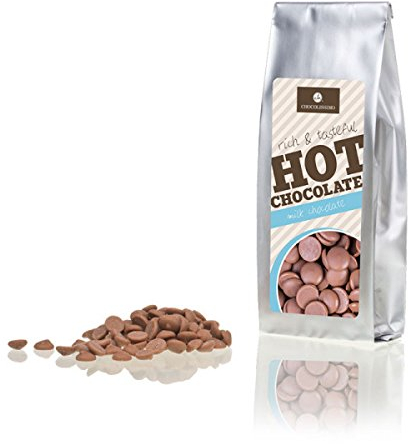 CHOCOLISSIMO Schokolade Geschenk - Trinkschokolade zum Selbermachen - Schokodrops Vollmilch 33% - Geschenkidee Geburtstag, Weihnachten, Muttertag - für Mann, Frau, Kinder, Mädchen, Mutter, Vater