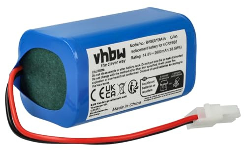 vhbw Batterie Compatible avec Mamibot PreVac 650 aspirateur | robot électroménager (2600mAh, 14,8V, Li-ion)