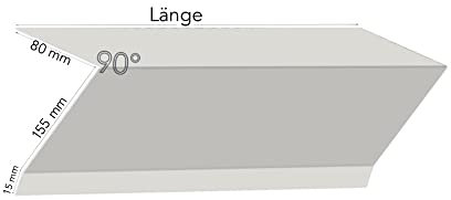 profile-metall Ortgangblech Anthrazit/Natur Ortgangwinkel Alu Winkel Dachblech 2 Meter (250, Alu Natur)