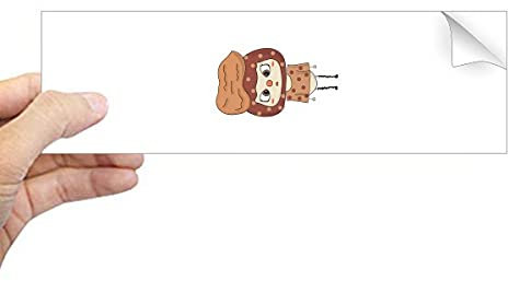 Beauty Gift Essen Peanut Hard Snack Brown Köstliche UU Rechteck-Autoaufkleber Notebook Window Decal