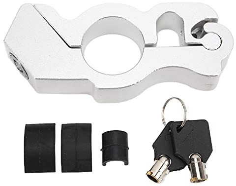 Motorrad-Lenkergriff-Schloss, Motorrad-Lenkergriff-Sicherheitsschloss Anti-Dieb-Dekorationsschutz Universal für Roller ATVs