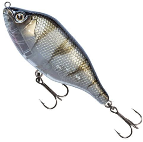 Fox Rage Hitcher Jerk & Twitch UV 80mm 20g lipless Sinking Jerkbait, Farbe:Striped Shiner