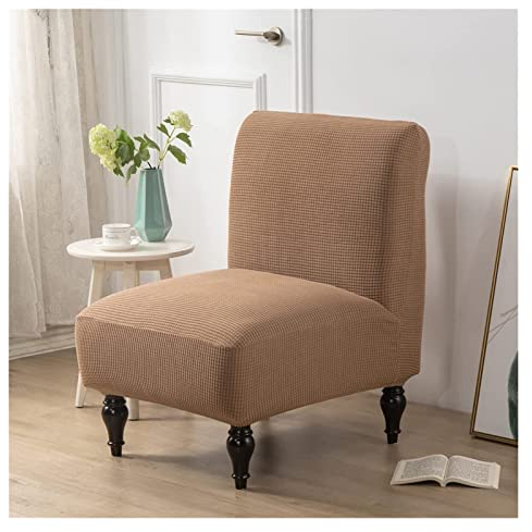 AQIGR Sesselbezug/Sofabezug ohne Armlehnen Elastischer für 1-Sitzer-Sofa Stretch Samt Stuhlschonbezüge Sesselschoner Abnehmbare Waschbare für Wohnzimmer Hotel Haus Esszimmer (Color : #23, Size : 1PC)