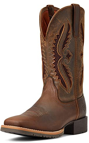 Ariat Stivali da donna Hybrid Rancher Venttek 360 con inserti a punta quadrata casual a metà polpaccio tacco basso 2,5-5,1 cm - marrone, Abbronzatura/Tartufo invecchiato, 37 EU