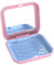 Boite Gouttiere Dentaire, BVN Boite pour Appareil Dentaire avec Miroir, Boite Appareil Dentaire, Conteneur de Retenue, Boîte à Prothèses Partielles, Boîte de Rangement Orthodontique, Rose