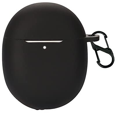 GIOPUEY Hülle Kompatibel mit Google Pixel Buds Pro/Buds Pro 2, Silikon Stoßfeste Schutzhülle, Ultradünn Case Cover, Kein Geruch, Hülle Silikon - Schwarz