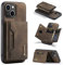 ZCDAYE Wallet Case for iPhone 11, Leather Phone Case with Removable Magnetic Card Holder Men Women Cases Useful Protective Phone Cover for iPhone 11 (6.1 inches), Brown