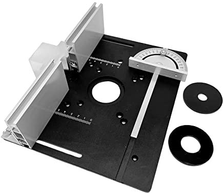 Set of 3 Router Table Insert Plate Aluminum Alloy Wood Milling Flip Board Trimming hine Engraving Auxiliary Tool Woodworking Benches