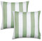 Paco Home 2er Set Kissenbezug 45x45 Dekokissen Kopfkissen Kissenhülle Wetterfest Mehrfarbig Zierkissenbezug Outdoor, Farbe:Grün 1, Sets:2pcs-Set