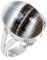 Jeweloporium 925 Silber Ringe für Damen Größe 60(19.1) Echt Blauer Owyhee-Opal Edelstein Jahrgang Silber Ringe Weihnachten - Geschenk Solitär Schmuck