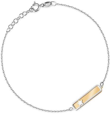 Maverton ID Kinderarmband 925 Silber mit Namen + personalisierte Geschenkbox mit Gravur - Namensarmband für Jungen zur Geburt zur Taufe - Baby Armkette zum Geburtstag - Länge: 13-16 cm