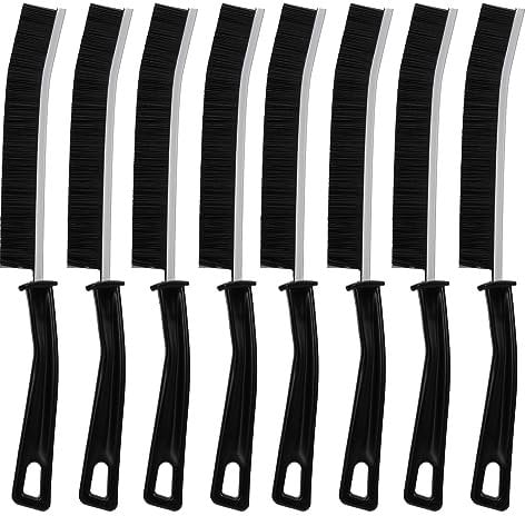 umorismo 8 Stück Spaltreinigungsbürste, Multifunktionale Fugenreinigungsbürste,Hard-Bristled Crevice Cleaning Brush,Multifunktionale Reinigungsbürste für Küche