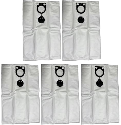 Paquete de 5 bolsas de polvo de doble capa de forro polar para aspiradora compatibles con Starmix FBV 20 FBV 25/35, FB 25/32/35, FBV 45-55 FBV40, FBV50, FBV55