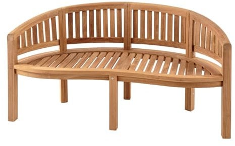 riess-ambiente.de Massive Gartenbank Empire Teak 150cm Natur Teakholz