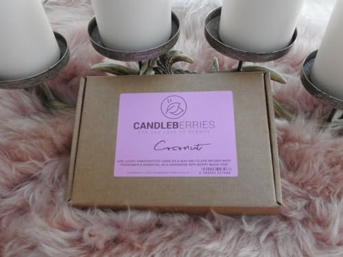 Coconut Wax Melts | 20pcs Strong Scented | Luxury Gift Set Wax Melts | Over 100Hrs Burn Time Per Box | Vegan & Pet Friendly | Cruelty & Eco Friendly | Handcrafted UK